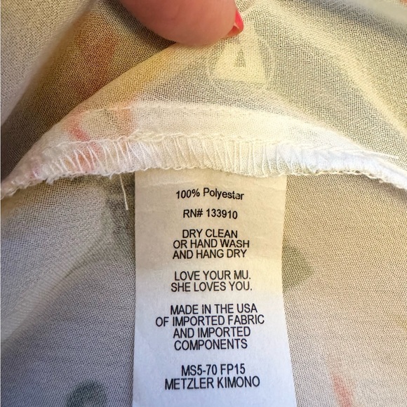 Show Me Your MuMu Metzler Kimono Flower Press Size Small - Picture 10 of 11